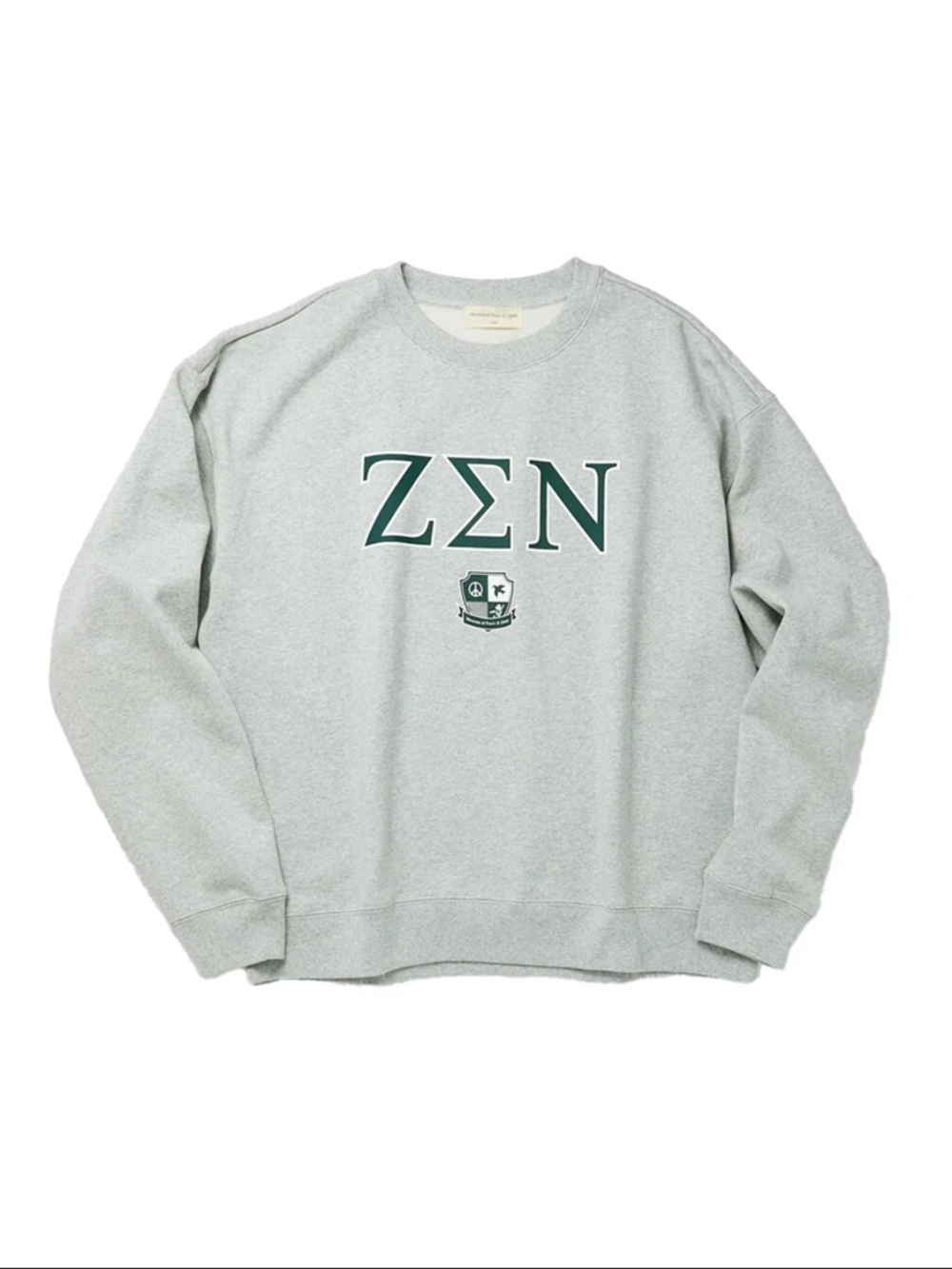 Museum of Peace and Quiet Zen Crewneck Sweatshirt in Gray Size X-Large